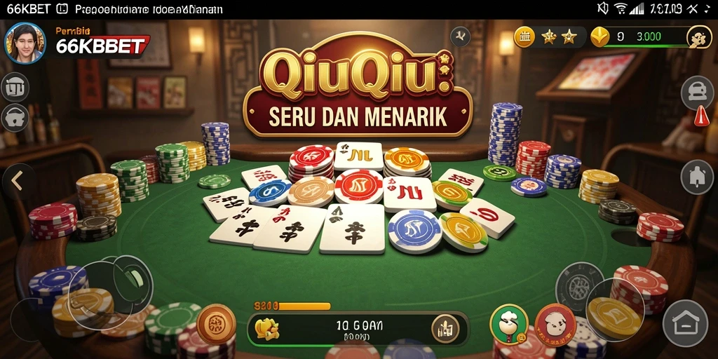 Tampilan gameplay QiuQiu yang memukau di 66KBET.