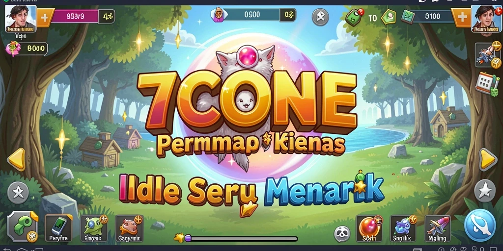 Screenshot utama 7CONE menunjukkan gameplay permainan Idle yang menarik.