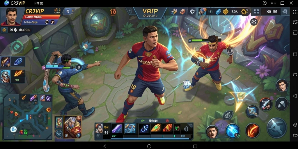Gameplay seru dan strategi tim dalam CR7VIP