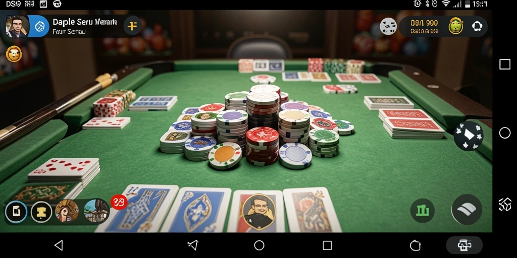 Tampilan antarmuka game Gaple yang menarik dan interaktif.