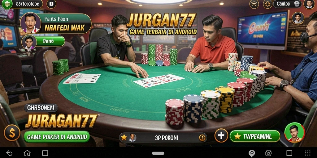 Gameplay Poker yang mendebarkan dengan grafis menarik di JURAGAN77.