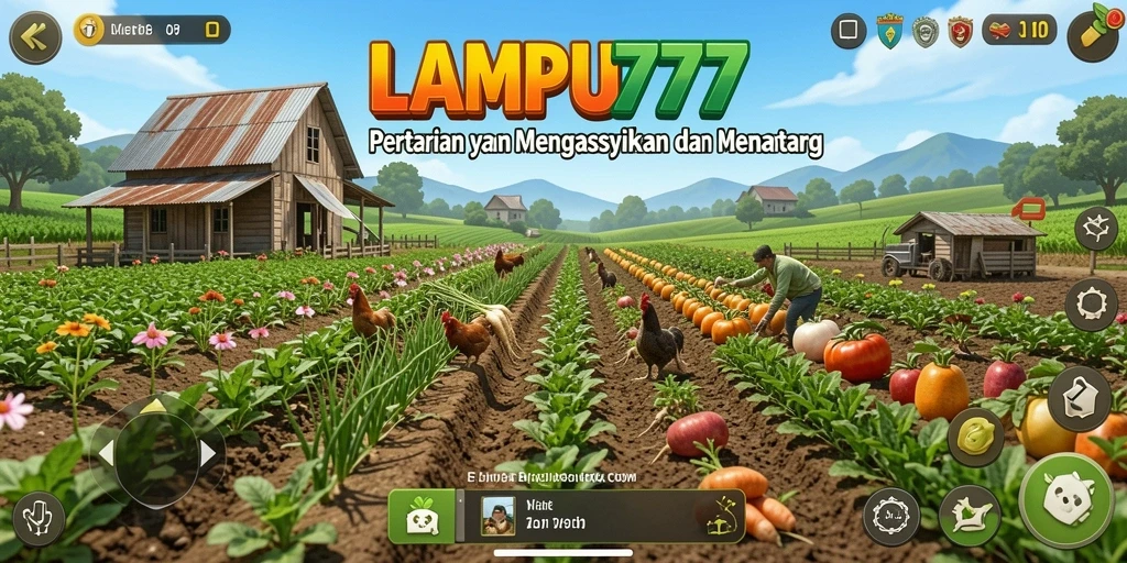 Gameplay menarik LAMPU777 dengan aktivitas bertani yang seru.
