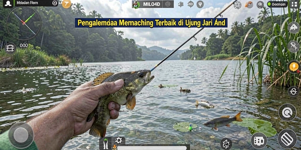 Screenshot gameplay <strong>MILO4D</strong> dengan pemandangan laut yang indah dan ikan yang beragam.