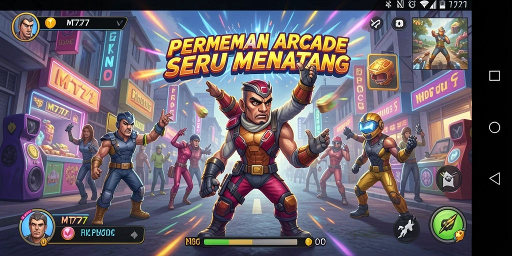 Tampilan gameplay menarik dan seru dari MT777.