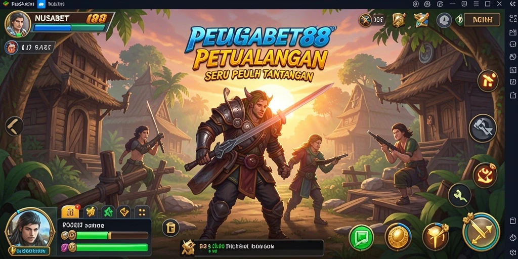 Tampilan gameplay seru NUSABET88 yang menantang pemain.