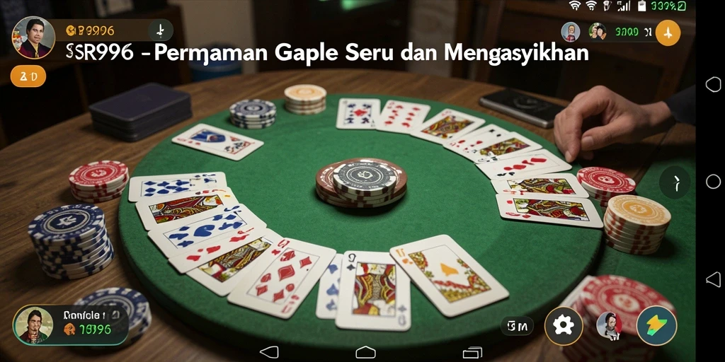 Tampilan gameplay Gaple SR996 yang seru dan menarik.