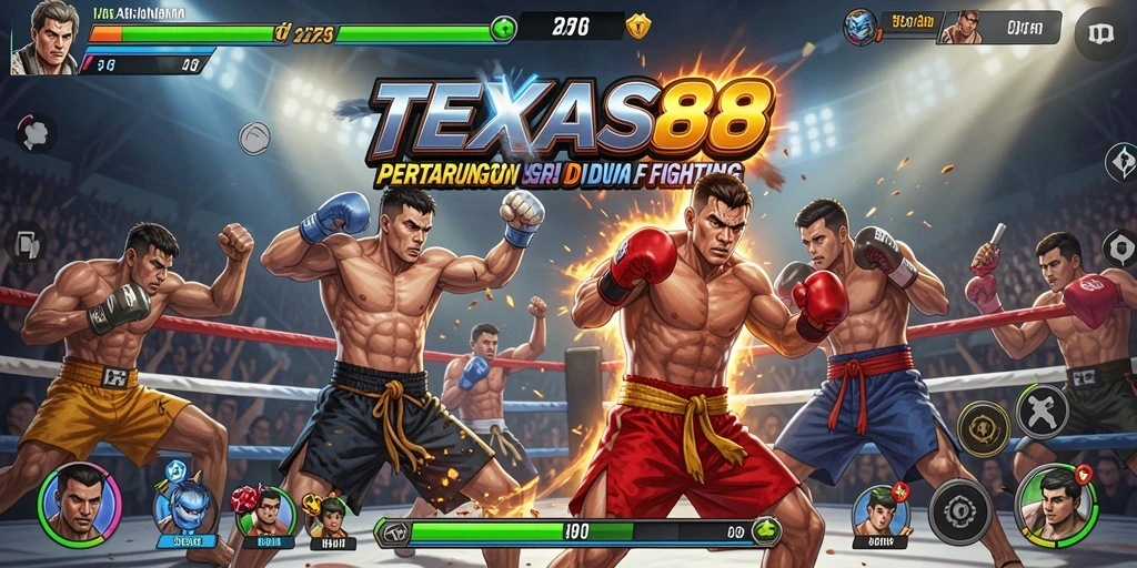 Tampilan aksi seru dalam gameplay TEXAS88.