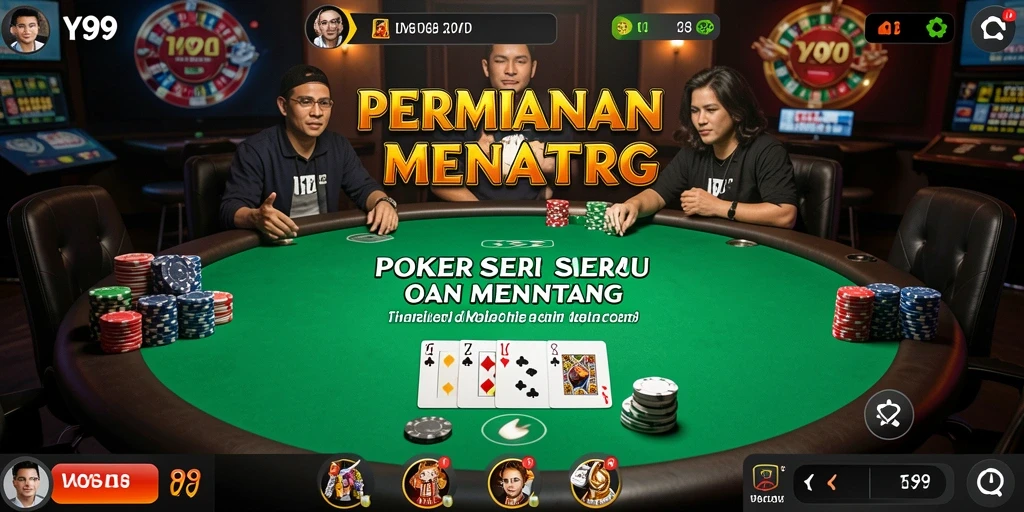 Tampilan gameplay Y89 yang menarik dengan aksi Poker seru.