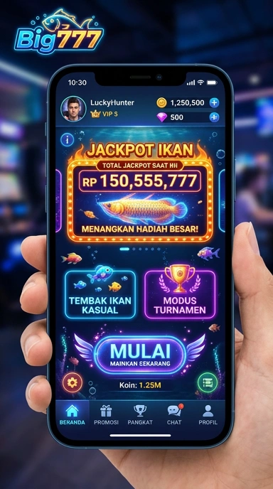 Tampilan antarmuka aplikasi big777 yang intuitif dan modern.